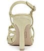 Color:Pastel Lime - Image 2 - Luisa Strappy Metallic Leather Dress Sandals
