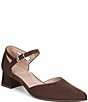 Naturalizer Maddox Suede Ankle Strap Pointed Toe Pumps - Image 1