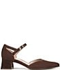 Naturalizer Maddox Suede Ankle Strap Pointed Toe Pumps - Image 2