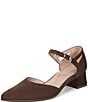 Naturalizer Maddox Suede Ankle Strap Pointed Toe Pumps - Image 6