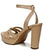 Color:Birchwood - Image 4 - Mallory Leather Ankle Strap Strappy Platform Sandals