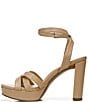 Color:Birchwood - Image 5 - Mallory Leather Ankle Strap Strappy Platform Sandals