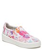 Color:White Fabric - Image 1 - Marianne 2.0 Floral Print Platform Slip-On Sneakers