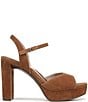 Naturalizer Marigold Suede Ankle Strap Platform Block Heel Sandals - Image 3