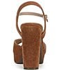 Naturalizer Marigold Suede Ankle Strap Platform Block Heel Sandals - Image 6