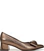 Naturalizer Mavis Metallic Leather Bow Pumps - Image 2