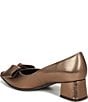 Naturalizer Mavis Metallic Leather Bow Pumps - Image 4