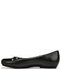 Color:Black - Image 5 - Maxwell Chain Bit Leather Casual Ballet Flats