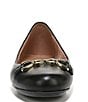 Color:Black - Image 6 - Maxwell Chain Bit Leather Casual Ballet Flats