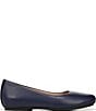 Color:Midnight Blue - Image 2 - Maxwell Tumbled Leather Ballet Flats