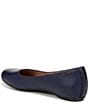 Color:Midnight Blue - Image 4 - Maxwell Tumbled Leather Ballet Flats