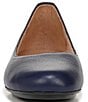 Color:Midnight Blue - Image 6 - Maxwell Tumbled Leather Ballet Flats
