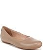 Color:Tiramisu - Image 1 - Maxwell Tumbled Leather Ballet Flats