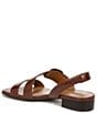 Color:Cappuccino - Image 4 - Meesha Croco Banded Buckle Detail Slingback Sandals