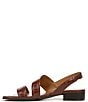 Color:Cappuccino - Image 5 - Meesha Croco Banded Buckle Detail Slingback Sandals