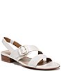 Naturalizer Meesha Leather Banded Buckle Detail Slingback Sandals ...