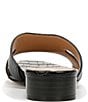 Color:Black - Image 3 - Misty Leather Slip On Ornament Casual Sandals