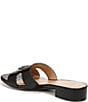 Color:Black - Image 4 - Misty Leather Slip On Ornament Casual Sandals