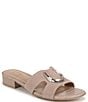 Color:Warm Fawn Tan - Image 1 - Misty Suede Slip On Ornament Casual Sandals