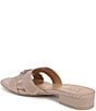 Color:Warm Fawn Tan - Image 4 - Misty Suede Slip On Ornament Casual Sandals