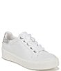 Color:White - Image 1 - Morrison Bliss Rhinestone Leather Sneakers
