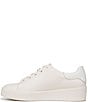 Color:Warm White - Image 5 - Morrison Leather Logo Platform Sneakers