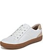 Color:White/Tan - Image 6 - Morrison Leather Suede Gum Sole Sneakers