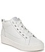 Color:White - Image 1 - Morrison Mid Leather Platform Sneakers