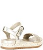 Naturalizer Neila Woven Leather Ankle Strap Espadrille Platform Sandals - Image 2