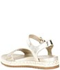 Naturalizer Neila Woven Leather Ankle Strap Espadrille Platform Sandals - Image 3