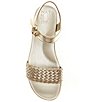 Naturalizer Neila Woven Leather Ankle Strap Espadrille Platform Sandals - Image 5