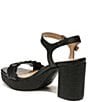 Color:Black - Image 4 - Pandora Leather Platform Dress Sandals