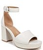Color:Warm White - Image 1 - Pearlyn Leather Ankle Strap Platform Sandals