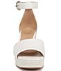 Color:Warm White - Image 6 - Pearlyn Leather Ankle Strap Platform Sandals