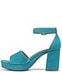 Color:Lagoon Breeze Blue - Image 5 - Pearlyn Suede Ankle Strap Platform Sandals