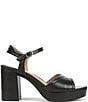 Naturalizer Petra Leather Ankle Wrap Platform Dress Sandals - Image 3
