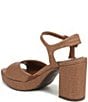 Naturalizer Petra Raffia Ankle Wrap Platform Dress Sandals - Image 4