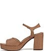 Naturalizer Petra Raffia Ankle Wrap Platform Dress Sandals - Image 5