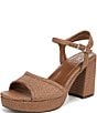 Naturalizer Petra Raffia Ankle Wrap Platform Dress Sandals - Image 6