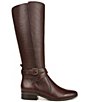 Color:Chocolate - Image 2 - Rena Leather Tall Boots