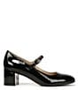 Color:Black Patent - Image 2 - Renny Patent Leather Block Heel Mary Jane Pumps