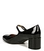 Color:Black Patent - Image 4 - Renny Patent Leather Block Heel Mary Jane Pumps