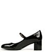 Color:Black Patent - Image 5 - Renny Patent Leather Block Heel Mary Jane Pumps