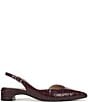 Naturalizer Rhett Croco Embossed Leather Pointed Toe Slingback Pumps - Image 2