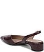 Naturalizer Rhett Croco Embossed Leather Pointed Toe Slingback Pumps - Image 4
