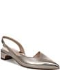Naturalizer Rhett Metallic Leather Pointed Toe Slingback Pumps - Image 1