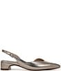 Naturalizer Rhett Metallic Leather Pointed Toe Slingback Pumps - Image 2