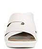 Color:Warm White - Image 6 - Rowena Leather Crisscross Casual Wedge Sandals