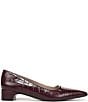 Naturalizer Rumi Croco Embossed Leather Twist Bar Pointed Toe Pumps - Image 2