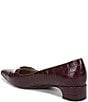 Naturalizer Rumi Croco Embossed Leather Twist Bar Pointed Toe Pumps - Image 4
